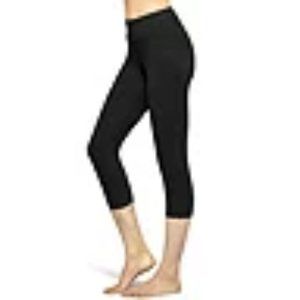 Hue Blackout Cotton Capri - Size Small - NWT - Black